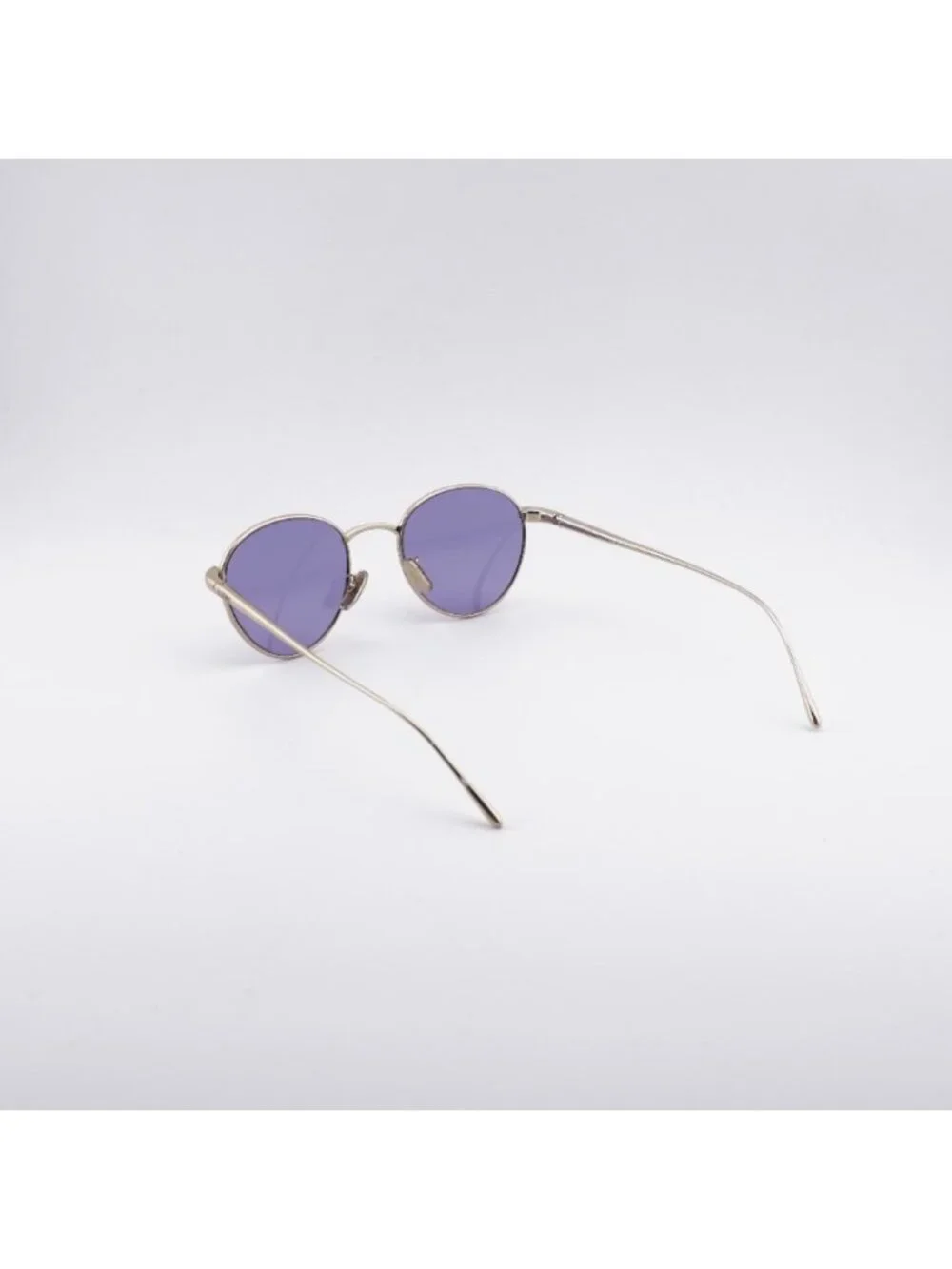 Loewe LW40152U 32Y Sunglasses Gold Square Frame, Purple Lenses